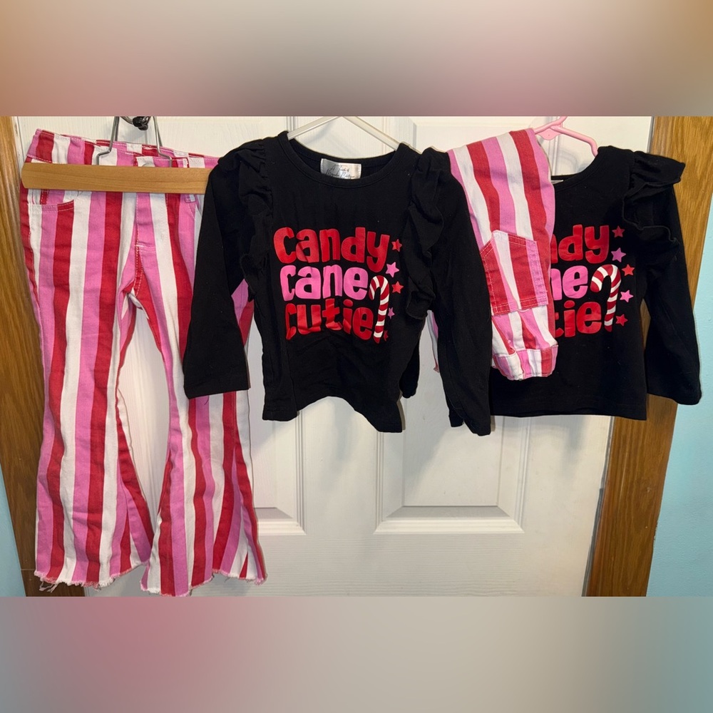 Boutique outfits Candy Cane Cutie 3T-4T